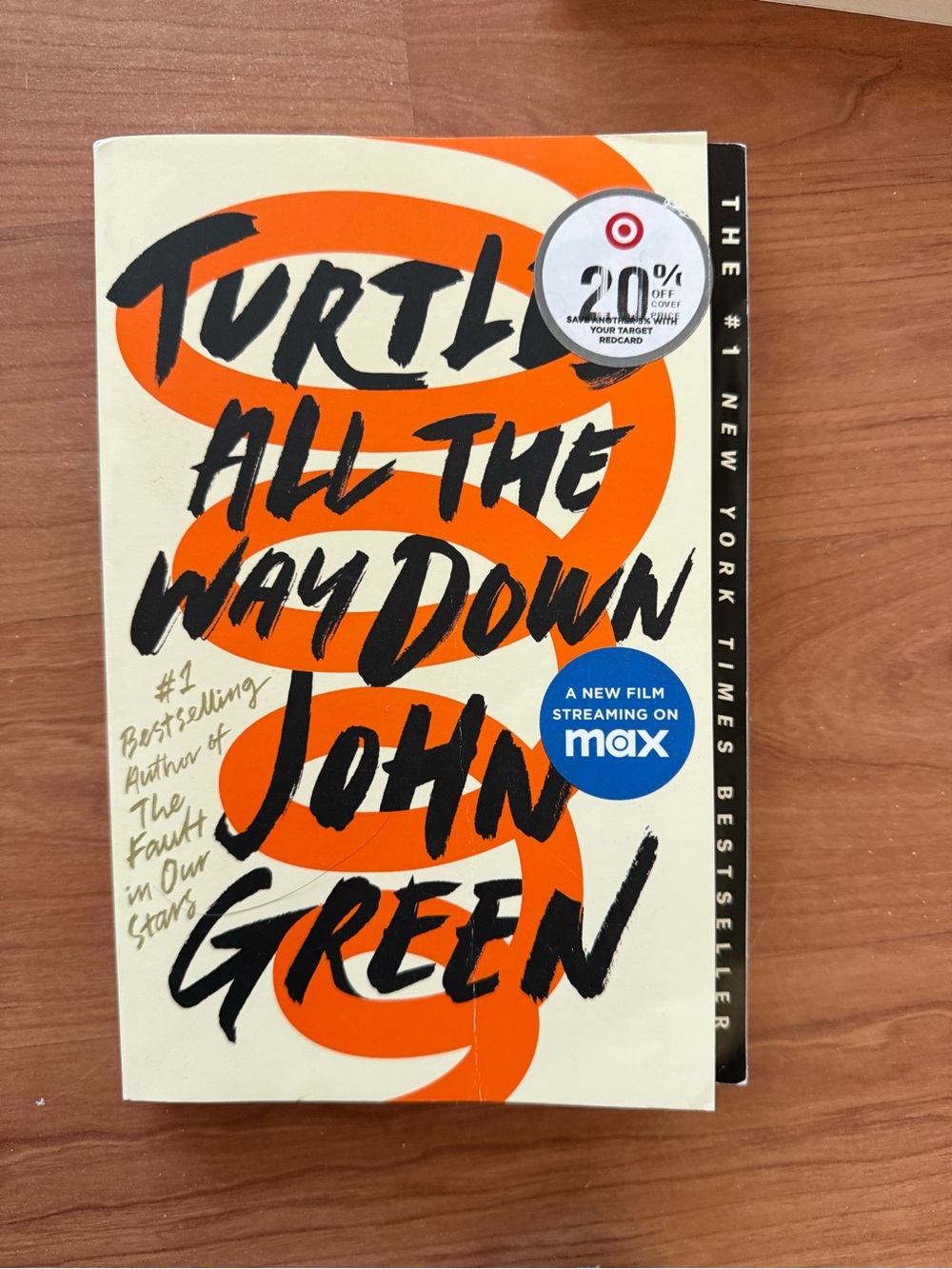 John Green 'Turtles All The Way Down' Book - Cream & Orange
